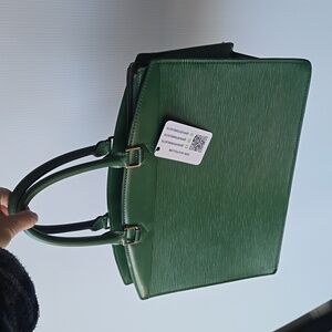 Louis Vuitton Borneo Green Epi Leather Rivoli Business Tote Bag w COA